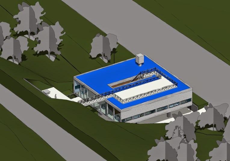 09 Perspectiva Exterior Norte - Boceto